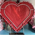 Artificial Flower Wall Backdrop Manufacturer - Custom 2m*2.4m Red Rose Heart Shape for Wedding Party