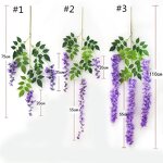 Artificial Wisteria Manufacturer - High Quality Hanging White Silk for Wedding Decoration