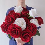 Artificial Velvet Red Roses Manufacturer - DropShipping Factory Wholesale Single