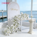 Artificial Flower Runner Manufacturer - Wholesale High Quality Silk Rose for Wedding Row Decoration