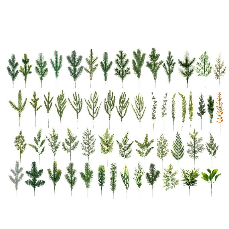 Artificial Pine Needle Leaf Manufacturer - Christmas Decoration Supplies 2025 Small Single Decoration Leaves