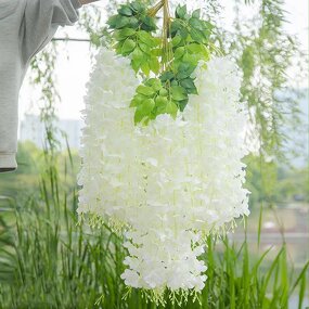 Artificial Silk Wisteria Manufacturer - Factory Wedding Centerpieces Hanging Vine for Decoration