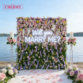 Artificial Flower Wall Backdrop Manufacturer - 8ft X 8ft Silk Wedding Event Mixed for Home Party