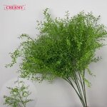 Artificial Wall Hanging Plants Manufacturer - Dalian Chermy TH1436 Hot Selling Green Plastic for Office & Party