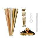 Gold Metal Stand Vases Manufacturer - Decoration Flower Arrangement Frame for Wedding Tables Road Lead