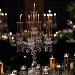 Crystal Candle Holder Manufacturer - 14 Styles Household Simple Blank for Wedding Table Decoration