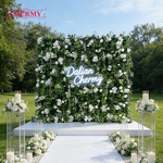 Artificial Flower Wall Backdrop Manufacturer - Wholesale Price Green for Wedding Decoration
