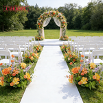 Artificial Hydrangea Aisle Decoration Manufacturer - Dalian Chermy Blue White for Wedding