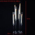 Acrylic Candle Holder Manufacturer - Clear Candelabra for Table Centerpiece Wedding Valentine's Party