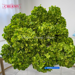 Artificial Hydrangea Manufacturer - Dark Green Silk for Wedding Decoration