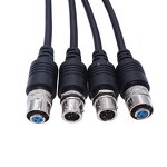 Sensor Cable - Customizable 3-Core Shielded - Aviation Plug ITT Male-Female - Pilot Extension Cord