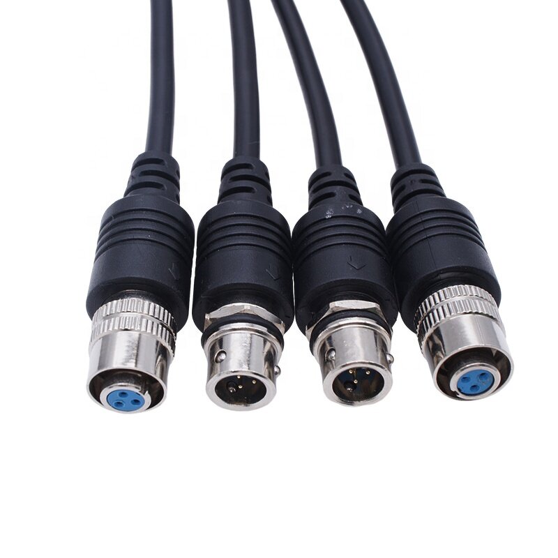 Sensor Cable - Customizable 3-Core Shielded - Aviation Plug ITT Male-Female - Pilot Extension Cord