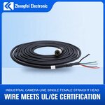 Connector - 6-Pin Straight Industrial Camera - Cat6 Cable 20m Female Hirose CCD HR10A-7P-6S