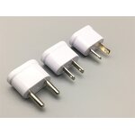 AC Power Cord - White 2-Pin IEC Male Connector - 2A Rated Current - Korean Home Converter