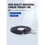 Connector - Hr10A-7P-6S 6-Pin Female Hirose - Industrial Camera Aviation Extension Cord 3/10m 15A