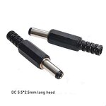 DC Connector - 5.5*2.1/2.5mm Male Jack - YX Electrical - Copper Welded Plastic Housing Tuning Fork Cable