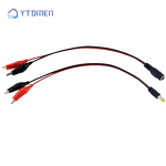 25CM Test Leads Wire with Alligator Clip DC Power Plug Adapter 5.5*2.1mm DC Crocodile Male Female Connect Line
