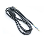 Power Cable - 1.5M 16A 3Pin Stripped EU Plug - 0.75/1.0/1.5/2.5mm² Copper Wire - Semi-Finished CEE