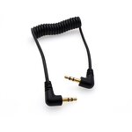 Audio Connector - 1-Pin Male-Male Auto DC Power Cord - 3.5mm Stereo Rotating - Copper PC Housing