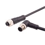 Cable Connector - Custom Cat 6 Power Extension - M8 Connector 3 Pin - Audio Video Electrical PC Housing