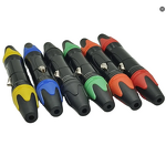 Audio Connector - Gold Plated 3-Pin XLR Male - Copper Contact - 3 Core Microphone Audio Jack