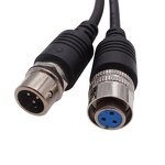 Sensor Cable - Customizable 3-Core Shielded - Aviation Plug ITT Male-Female - Pilot Extension Cord