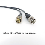 Adapter Cable - BNC Dual Head - 0.5-3m CCTV Camera - Male-Male-Female Pigtail 3P 10A ABS Housing