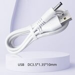 Power Cable - USB DC 1 Male Connector - 3.5x1.35x10 5.5*2.1mm CCTV 5525 LED Adapter OEM Jack
