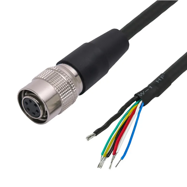 Power Cable - ZHONGFEI Hr10A-7P-6S 6-Pin - Hirose Industrial Camera Aviation CCD Lens Extension