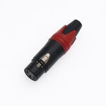 Audio Connector - 3-Pin XLR Plug Copper Contact - 3 Core Speaker Jack - 5 Colour LED Powercon MCX 10A