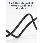 Power Cord - ZHONGFEI DC Connector - 5525/5521/35135mm 9/12V - 1m 10A IEC Female IP12 C15