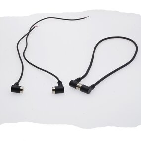 2 Core Pin Charging Cable Extension Bend Right Angle Magnetic Suction Power Cord Electrical Supplies Connector Plug Adapter PC