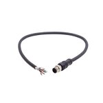 Power Cord - M12 Single Head Custom Plug - ITT Male Female Industry Aviation - Copper Core Extension