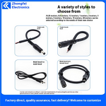 Power Cable - Copper Core 5.5*2.5/2.1mm PVC - Male Female Connector Industrial Adapter