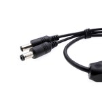 DC Cable - 5.5mm X 2.1*2.5mm 1F2M 4-1 Y Splitter - CCTV LED 5525 Copper Adapter