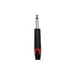 Audio Connector - 6.35/6.5mm Silver Plated Mono Jack - 1P 3 Core TRS - Copper Contact Guitar Connector