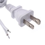 Power Cord - American Standard 2-Pin Plug - 18AWG PVC Pure Copper - US Computer Electrical Extension