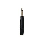 Audio Connector - 6.35/6.5mm Silver Plated Mono Jack - 1P 3 Core TRS - Copper Contact Guitar Connector