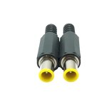 DC Connector - Yellow MCX 5.52.1-2.5mm 6.0/6.54.4mm Male Jack - Microwave Compatible OEM Brand