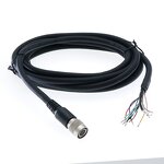 Power Cord - 3M Soft PVC 12-Core Fine Copper - Aviation Plug Industrial Camera Trigger High Flex