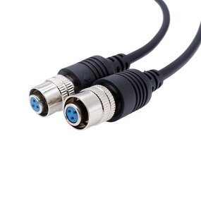 Power Cord - XS8 Series 2m 3-Core - Fine Copper Joint Cable - Male Female Black 4mm Extension