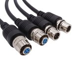 Power Cord - ZHONGFEI XS8-2 Core - Single Head PVC Shielded C15 - Male/Female Aviation Extension