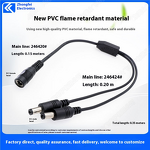 DC Cable - 5.5*2.1/2.5mm 1F2M Extension - Industrial 5525 Power Splitter Tinned Copper PVC Cord