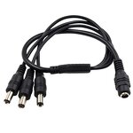 DC Connector - 5.5 X 2.1*2.5mm 1F6M Y Splitter - CCTV LED Jack Camera Copper Supply