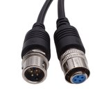 Power Cord - ZHONGFEI XS8-2 Core - Single Head PVC Shielded C15 - Male/Female Aviation Extension