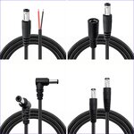 Power Cable - 5.5*2.1/2.5mm 12/24V DC Jack Extension - PVC Wire Male to Female OEM