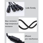 DC Power Cable - 5.5*2.5/2.1mm Straight DC5525 Plug - Open Extension Male to Female 1 Pin Custom Audio