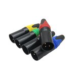 Audio Socket - Male Female 3-Pin XLR Solder Type - Brass Contact - Video Audio Accessory