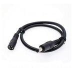 DC Power Cable - 5.5*2.5/2.1mm Straight DC5525 Plug - Open Extension Male to Female 1 Pin Custom Audio