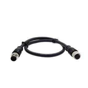 Cable Connector - M12 Male Female Waterproof - 2-1 Pin PVC PUR Straight Angle - Power Extension Cord